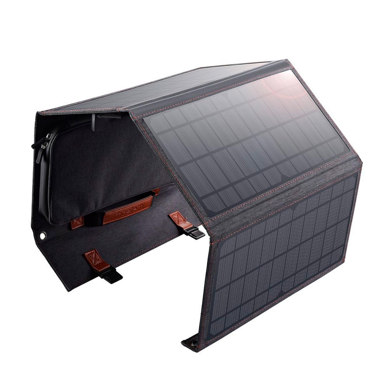 Choetech Reise-Solarladegerät – Faltbares Solar Ladegerät, Solar Ladegerät 36W mit USB-Anschluss – Weiteres Produktbild 7